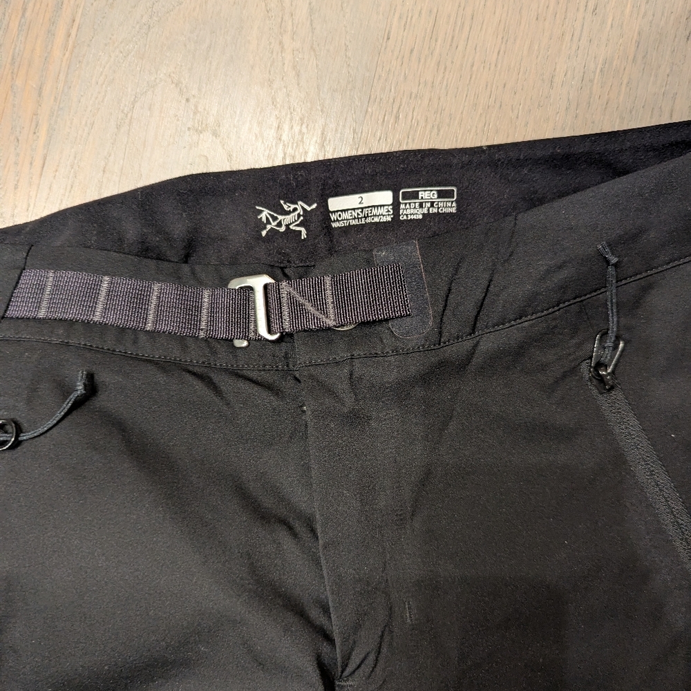 Arc'teryx Women's Black Softshell Pants - Picture 3 of 4